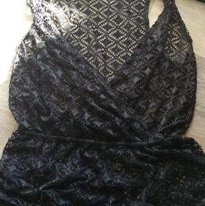 Bathing Suit Romper Cover Up